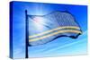 Aruba Flag Waving on the Wind-Flogel-Stretched Canvas
