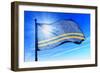 Aruba Flag Waving on the Wind-Flogel-Framed Photographic Print