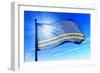 Aruba Flag Waving on the Wind-Flogel-Framed Photographic Print