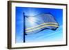 Aruba Flag Waving on the Wind-Flogel-Framed Photographic Print