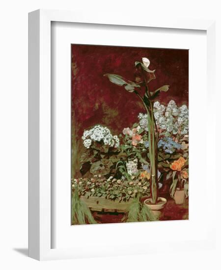 Arum and Hothouse Plants, 1867-Pierre-Auguste Renoir-Framed Giclee Print