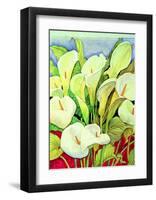 Arum Lilies-Lillian Delevoryas-Framed Art Print