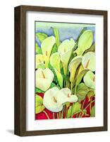 Arum Lilies-Lillian Delevoryas-Framed Art Print