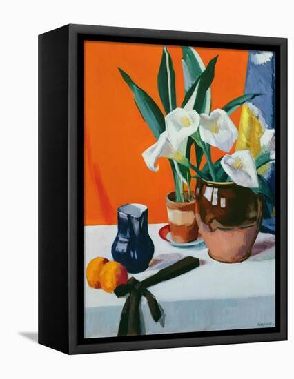 Arum Lilies-Francis Campbell Boileau Cadell-Framed Stretched Canvas