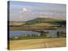 Arun Valley in Food, with South Downs Beyond, Bury, Sussex, England, United Kingdom, Europe-Pearl Bucknall-Stretched Canvas