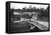 Arundel Castle and Bridge, Arundel, West Sussex, C1900s-C1920s-null-Framed Stretched Canvas