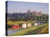 Arundel Castle and River, Arundel, Sussex, England-John Miller-Stretched Canvas