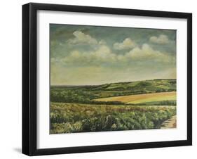 Arundel Castle from the Downs, 1995-Margaret Hartnett-Framed Giclee Print