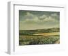 Arundel Castle from the Downs, 1995-Margaret Hartnett-Framed Premium Giclee Print