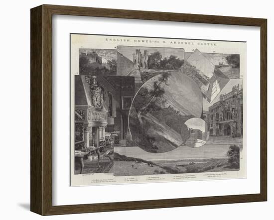 Arundel Castle-Charles Auguste Loye-Framed Giclee Print