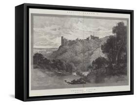 Arundel Castle-Charles Auguste Loye-Framed Stretched Canvas