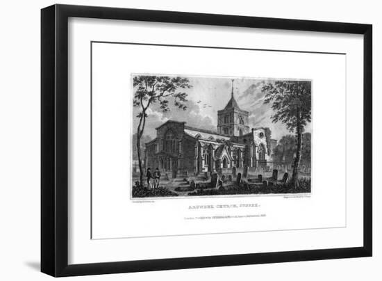 Arundel Church, West Sussex, 1829-J Shury-Framed Giclee Print