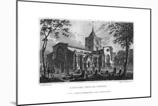 Arundel Church, West Sussex, 1829-J Shury-Mounted Giclee Print