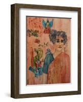 Arundhati Roy, 2017-Susan Adams-Framed Giclee Print