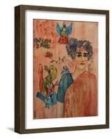 Arundhati Roy, 2017-Susan Adams-Framed Giclee Print