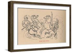 'Aruns and Brutus', 1852-John Leech-Framed Giclee Print