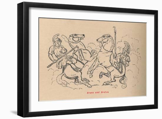 'Aruns and Brutus', 1852-John Leech-Framed Giclee Print