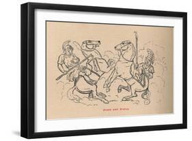 'Aruns and Brutus', 1852-John Leech-Framed Giclee Print