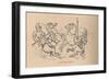 'Aruns and Brutus', 1852-John Leech-Framed Giclee Print