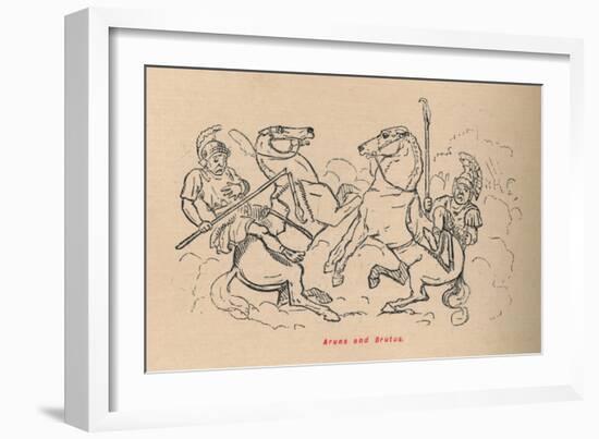 'Aruns and Brutus', 1852-John Leech-Framed Giclee Print