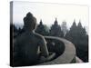 Arupadhatu Buddha, 8th Century Buddhist Site of Borobudur, Unesco World Heritage Site, Indonesia-Bruno Barbier-Stretched Canvas