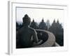 Arupadhatu Buddha, 8th Century Buddhist Site of Borobudur, Unesco World Heritage Site, Indonesia-Bruno Barbier-Framed Photographic Print