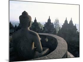 Arupadhatu Buddha, 8th Century Buddhist Site of Borobudur, Unesco World Heritage Site, Indonesia-Bruno Barbier-Mounted Photographic Print
