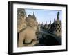 Arupadhatu Buddha, 8th Century Buddhist Site of Borobudur, Unesco World Heritage Site, Indonesia-Bruno Barbier-Framed Photographic Print