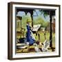 As a Child, Anna Mary Robertson Enjoyed Painting-null-Framed Giclee Print