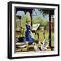 As a Child, Anna Mary Robertson Enjoyed Painting-null-Framed Giclee Print