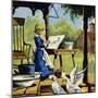 As a Child, Anna Mary Robertson Enjoyed Painting-null-Mounted Giclee Print