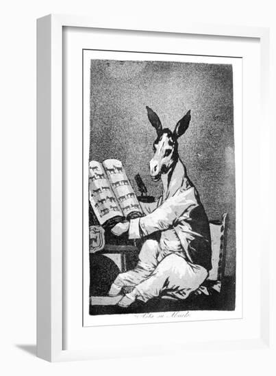 As Far Back as His Grandfather, 1799-Francisco de Goya-Framed Giclee Print