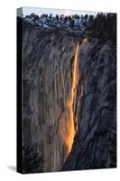 As Fire Falls, Firefall, Horsetail Falls, Yosemite National Park, Rare Light-Vincent James-Stretched Canvas