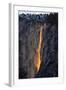 As Fire Falls, Firefall, Horsetail Falls, Yosemite National Park, Rare Light-Vincent James-Framed Photographic Print