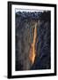 As Fire Falls, Firefall, Horsetail Falls, Yosemite National Park, Rare Light-Vincent James-Framed Photographic Print