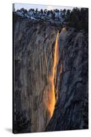 As Fire Falls, Firefall, Horsetail Falls, Yosemite National Park, Rare Light-Vincent James-Stretched Canvas