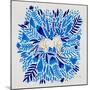 As If - Blue-Cat Coquillette-Mounted Giclee Print