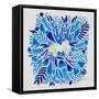 As If - Blue-Cat Coquillette-Framed Stretched Canvas