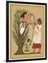 As Loving Mother-Goddess Mut Pours Water from the Sycamore Tree Over a Deceased Person and His Soul-E.a. Wallis Budge-Framed Art Print