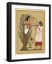 As Loving Mother-Goddess Mut Pours Water from the Sycamore Tree Over a Deceased Person and His Soul-E.a. Wallis Budge-Framed Art Print