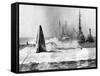 As Raised Squalus Plunged Back to Depths-null-Framed Stretched Canvas