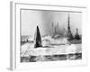 As Raised Squalus Plunged Back to Depths-null-Framed Photographic Print