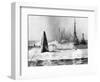 As Raised Squalus Plunged Back to Depths-null-Framed Photographic Print