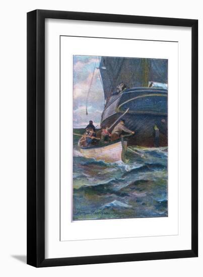 As She Was Leaving the Side-Arthur Rackham-Framed Giclee Print