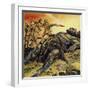 As the Cyclops Lay Sleeping, Ulysses and His Men Blinded Him-null-Framed Giclee Print