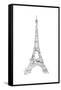 As the French Say…Eiffel Tower-Marion De Lauzun-Framed Stretched Canvas