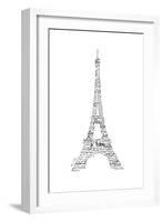 As the French Say…Eiffel Tower-Marion De Lauzun-Framed Premium Giclee Print