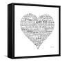 As the French Say…Heart-Marion De Lauzun-Framed Stretched Canvas