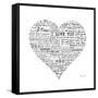 As the French Say…Heart-Marion De Lauzun-Framed Stretched Canvas