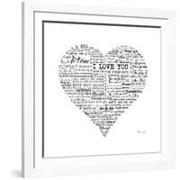 As the French Say…Heart-Marion De Lauzun-Framed Premium Giclee Print
